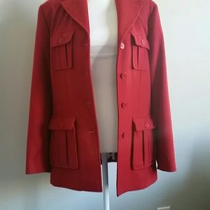 Limited wool blazer red small medium